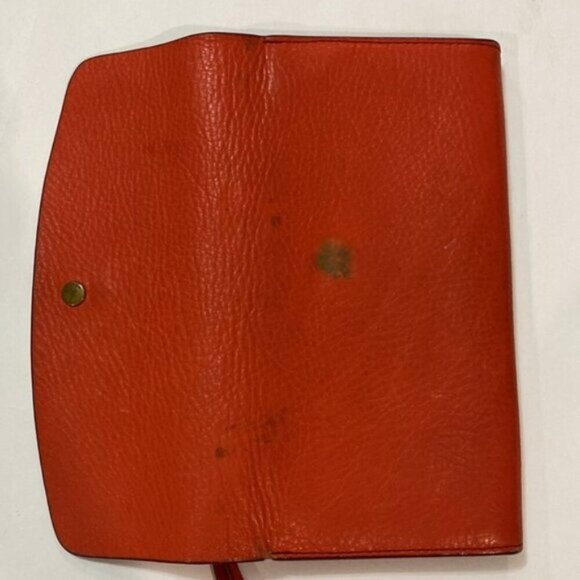 Fossil orange pebbled leather wallet - Picture 10 of 11